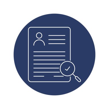 İnsan kaynakları simgesi için CV bulunması