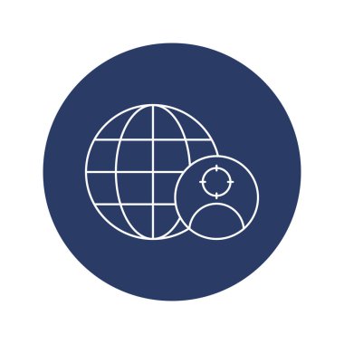 Dünya çapında insan kaynakları simgesi