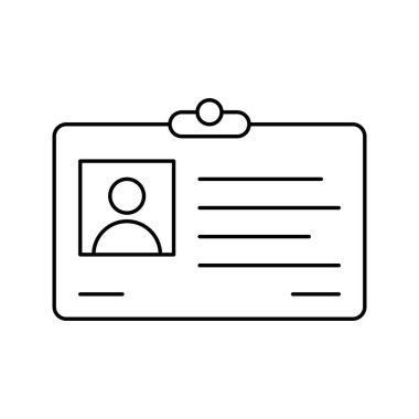 Şirket kimlik kartı simgesi