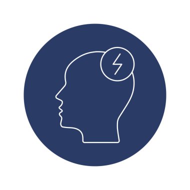 Stres baş ağrısı hastalığı simgesi