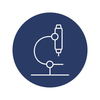 Mikroskop tıbbi bilimsel sembol simgesi