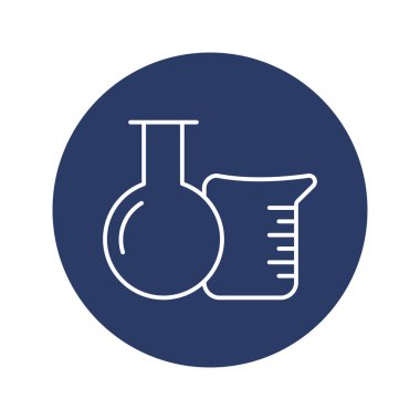 Tıbbi laboratuvar test tüpü simgesi