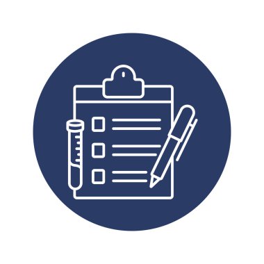 Tıbbi rapor pano simgesi