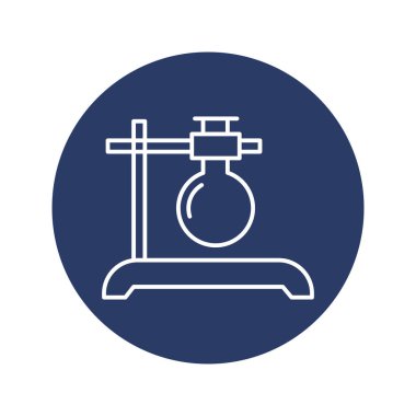 Tıbbi laboratuvar test tüpü simgesi