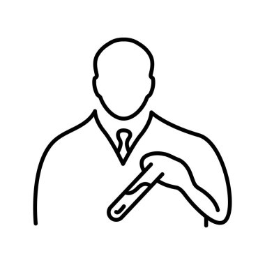 Laboratuvar test bilim adamı ikonu