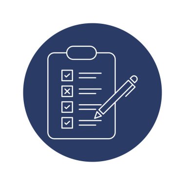 Tıbbi rapor pano simgesi