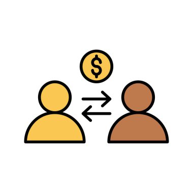 para değişimi iş adamı simgesi