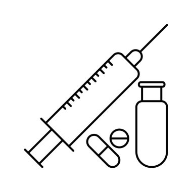 sağlık ilacı enjeksiyon simgesi