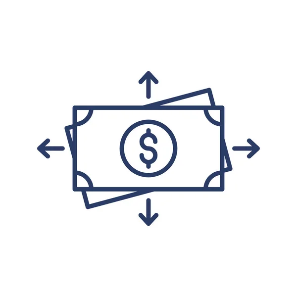 Creative Money Exchange Icon Vector — стоковый вектор