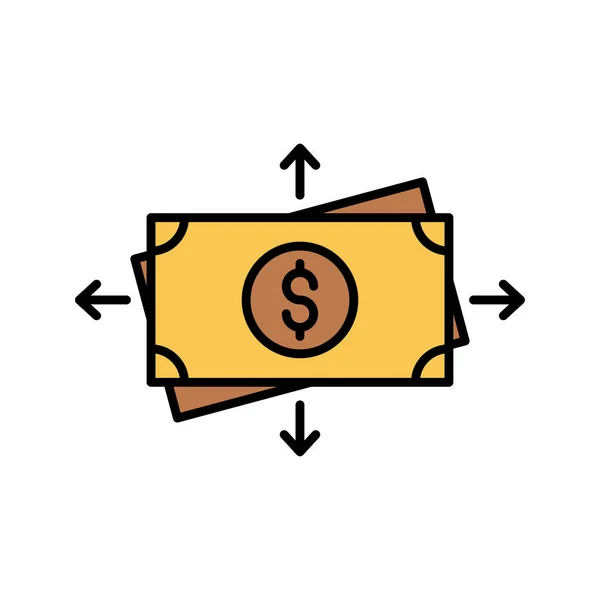 Creative Money Exchange Icon Vector — стоковый вектор