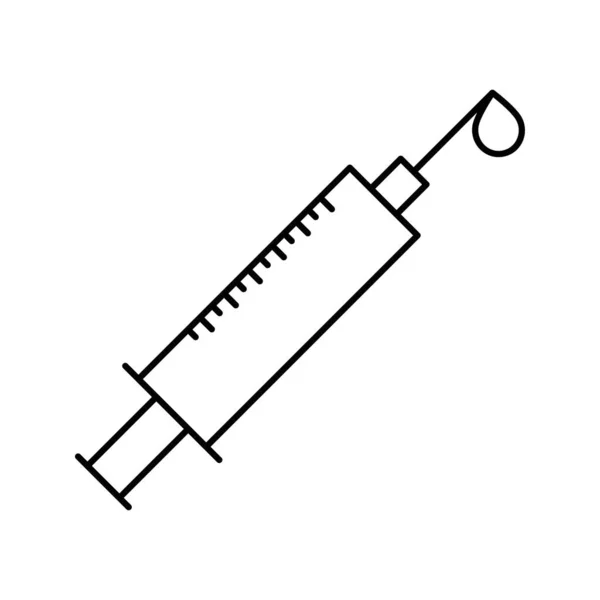 Health Medicine Injection Icon — Stock Vector