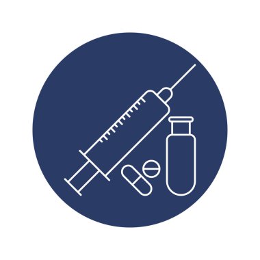 sağlık ilacı enjeksiyon simgesi