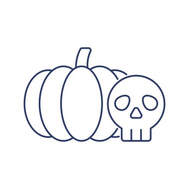 Cadılar Bayramı kabak kafatası şeytan simgesi