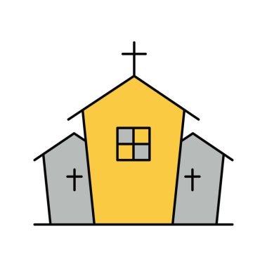 Cadılar Bayramı korku evi ikonu