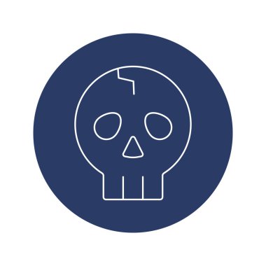 Cadılar Bayramı şeytani kafatası simgesi