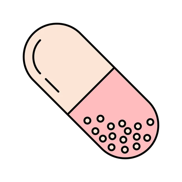 Health Medicine Capsule Icon — 图库矢量图片