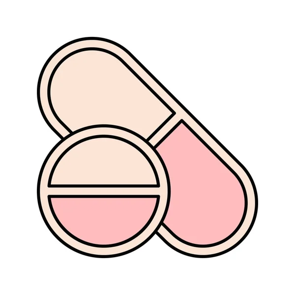 Health Medicine Capsule Icon — Stockvector