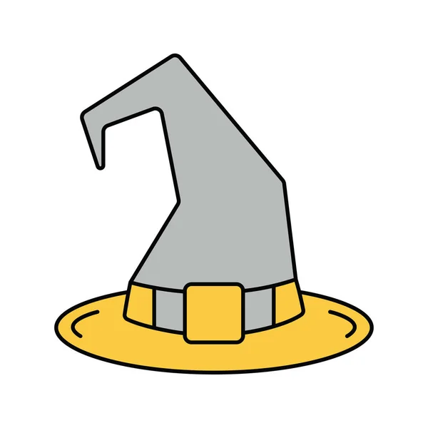 Halloween Witch Magic Hat Icon — Stock vektor