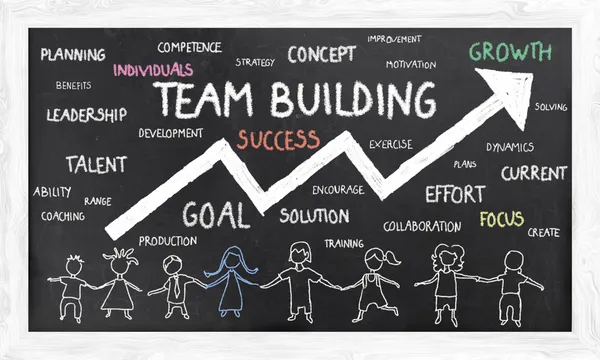 Growth with Team Building — Stock Photo, Image