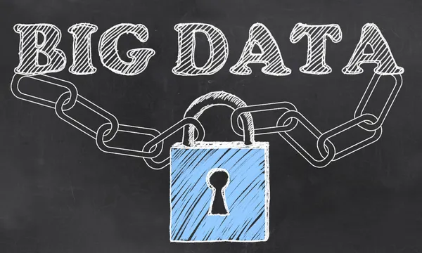 Big Data ist Sicherheit — Stockfoto