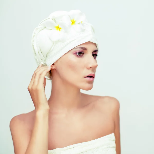 Sensual portrait of a woman spa — Stock Photo, Image