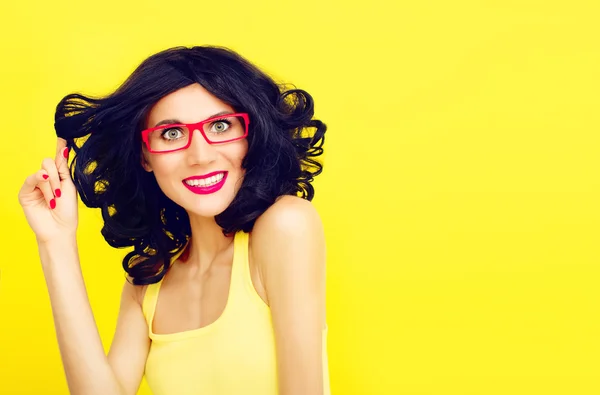 Portrait of bright happy girls — Stock Photo, Image