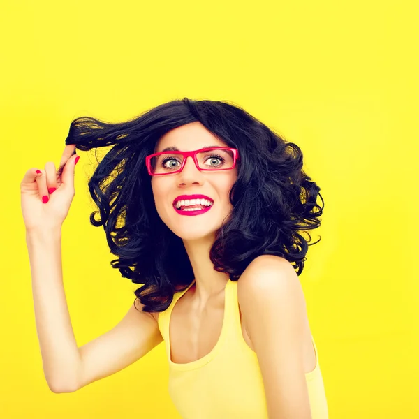 Bright funny girl — Stock Photo, Image