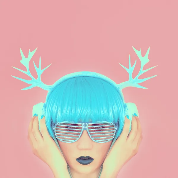 kız moda müzik boynuzları