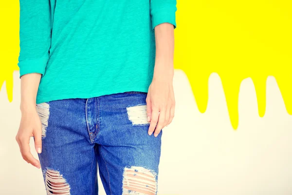 Stylish jeans — Stock Photo, Image