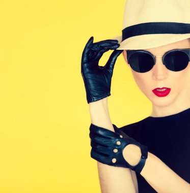 şık çekici Bayan portresi