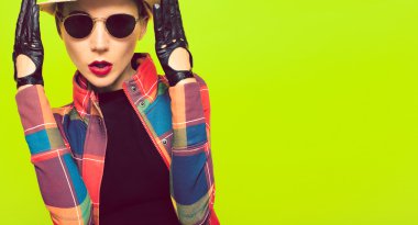 şık vintage çekici Bayan portresi