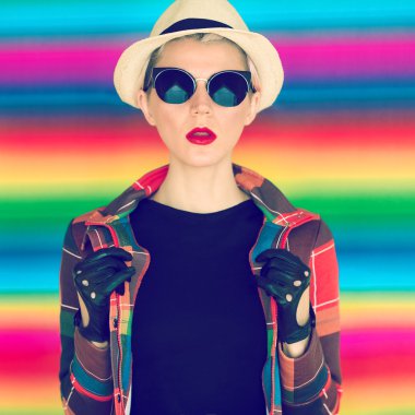 çekici kız hippi tarzı