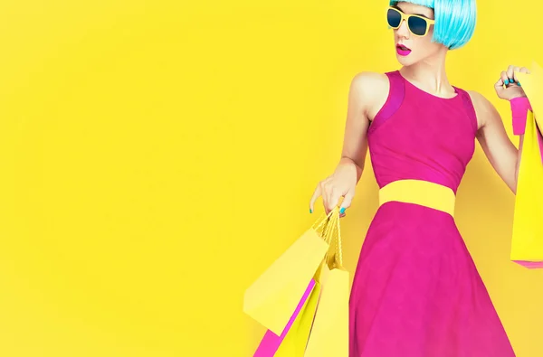 Çılgın kız alışveriş