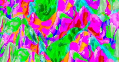 4K animasyon döngüsü. Soyut, renkli, soğuk bir arka plan. Tasarım ve müzik için ideal yaratıcı modern duvar kağıdı