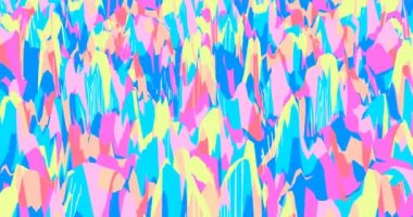 4K animasyon döngüsü. Soyut, renkli, soğuk bir arka plan. Tasarım ve müzik için ideal yaratıcı modern duvar kağıdı