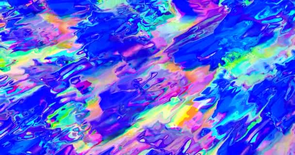 Animación Looped Fondo Frío Colorido Abstracto Papel Pintado Moderno Creativo — Vídeo de stock