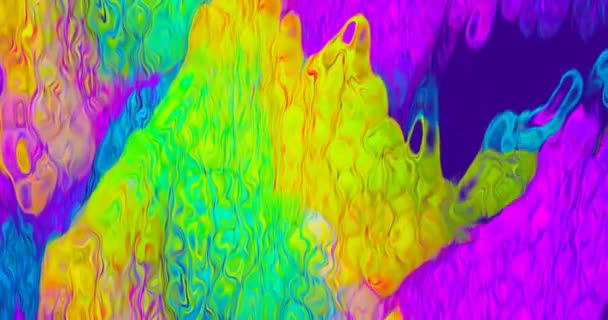 Looped Animatie Abstracte Kleurrijke Chill Achtergrond Ideaal Creatief Modern Behang — Stockvideo