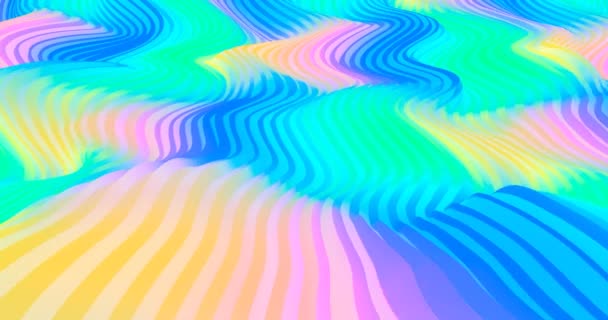 Looped Animatie Abstracte Kleurrijke Chill Achtergrond Ideaal Creatief Modern Behang — Stockvideo
