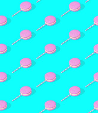 Kusursuz 3D eşölçülü model. Minimum tasarım. Loli pop. Şeker dükkanı, Sevgililer Günü, doğum günü partisi konsepti