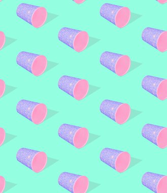 Kusursuz 3D eşölçülü model. Minimum tasarım. Yaratıcı kahve fincanı. Şeker dükkanı, Sevgililer Günü, doğum günü partisi konsepti