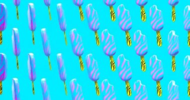 Minimum hareketli 3D sanat. Modern animasyon sanatı