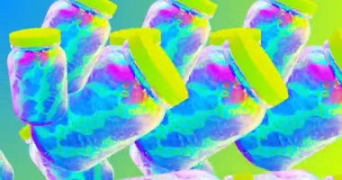 Minimum hareketli 3D sanat. Yaratıcı modern animasyon