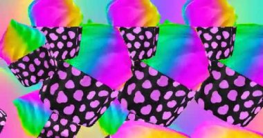 Minimum hareketli 3D sanat. Yaratıcı modern animasyon