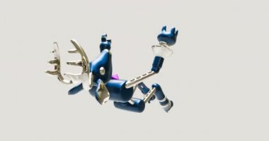 Minimum hareketli 3D sanat. Yaratıcı modern animasyon