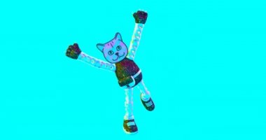 Minimum hareketli 3D sanat. Yaratıcı modern animasyon