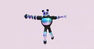 Minimum hareketli 3D sanat. Yaratıcı modern animasyon