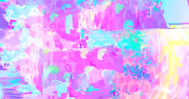 Looped Animatie Abstract Kleurrijke Chill Geometrie Achtergrond Ideaal Creatief Modern — Stockvideo