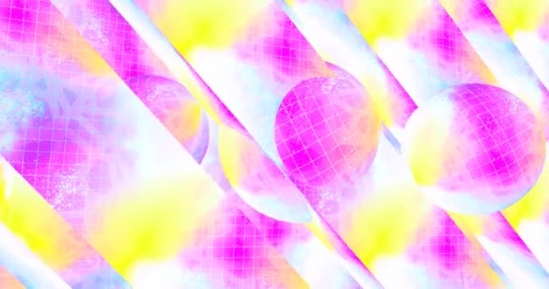 Looped Animatie Abstract Kleurrijke Chill Geometrie Achtergrond Ideaal Creatief Modern — Stockvideo