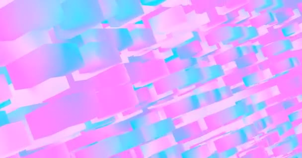 循环4K动画 摘要彩色冷几何背景 设计和音乐理想的现代墙纸 — 图库视频影像