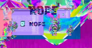 Looped 4k animation. 2d, 3d Crazy chaos mix of fashion objects and characters. Ideal creative modern clip for music background .